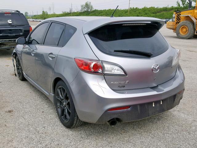 JM1BL1L35D1717912 - 2013 MAZDA SPEED 3 GRAY photo 3