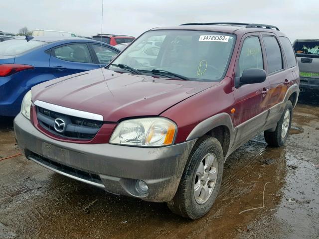 4F2CZ06174KM10971 - 2004 MAZDA TRIBUTE ES 红色 照片 2
