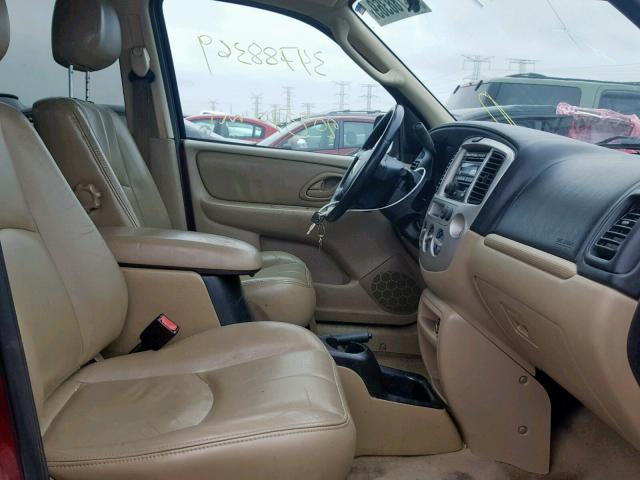 4F2CZ06174KM10971 - 2004 MAZDA TRIBUTE ES 红色 照片 5