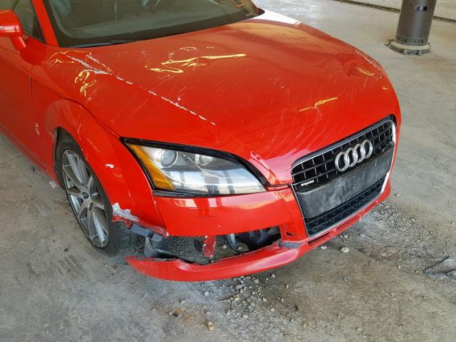 TRUDD38J281000467 - 2008 AUDI TT 3.2 QUA RED photo 9