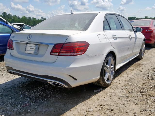 WDDHF5KB5EA892914 - 2014 MERCEDES-BENZ E 350 WHITE photo 4