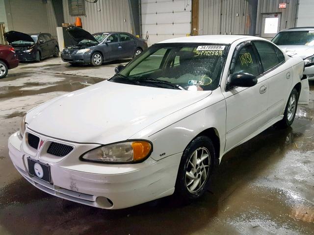 1G2NF52E04M647558 - 2004 PONTIAC GRAND AM S WHITE photo 2