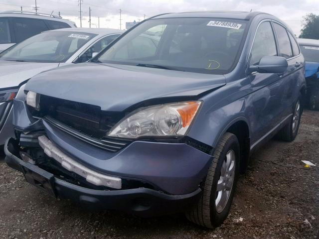 JHLRE38707C054714 - 2007 HONDA CR-V EXL BLUE photo 2