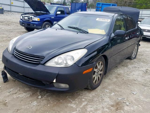 JTHBF30GX36002294 - 2003 LEXUS ES 300 BLACK photo 2