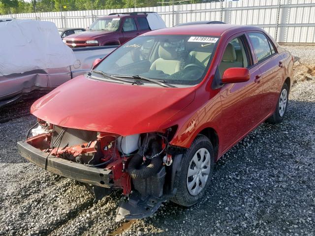 2T1BU4EE2DC118667 - 2013 TOYOTA COROLLA BA RED photo 2