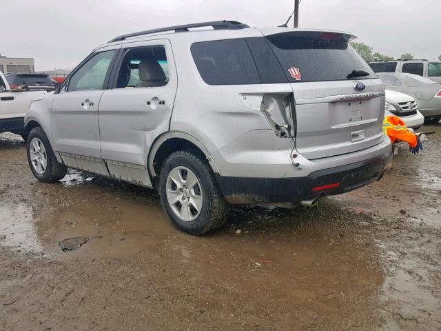 1FMHK7B80BGA45888 - 2011 FORD EXPLORER SILVER photo 3