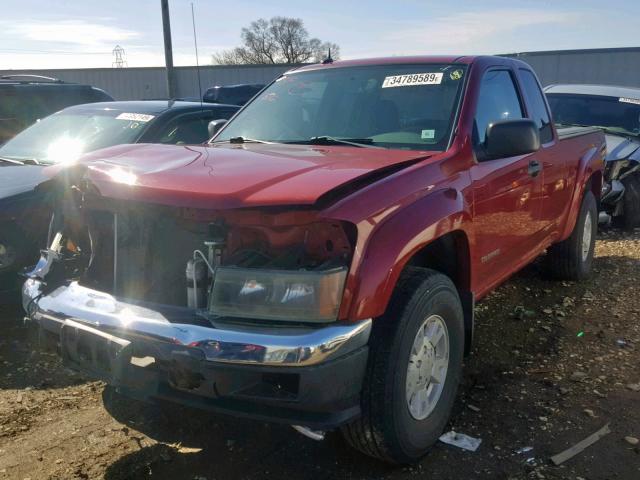 1GCDT196558215792 - 2005 CHEVROLET COLORADO BURGUNDY photo 2