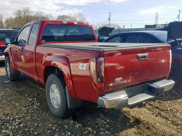 1GCDT196558215792 - 2005 CHEVROLET COLORADO BURGUNDY photo 3