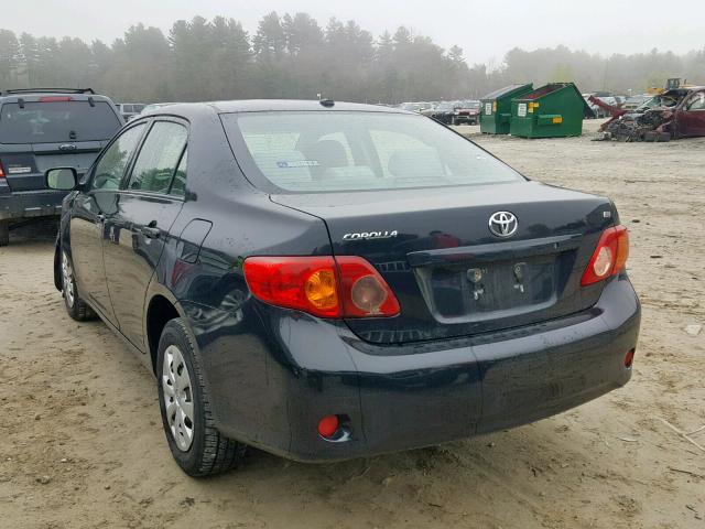 2T1BU4EE8AC320165 - 2010 TOYOTA COROLLA BA BLACK photo 3