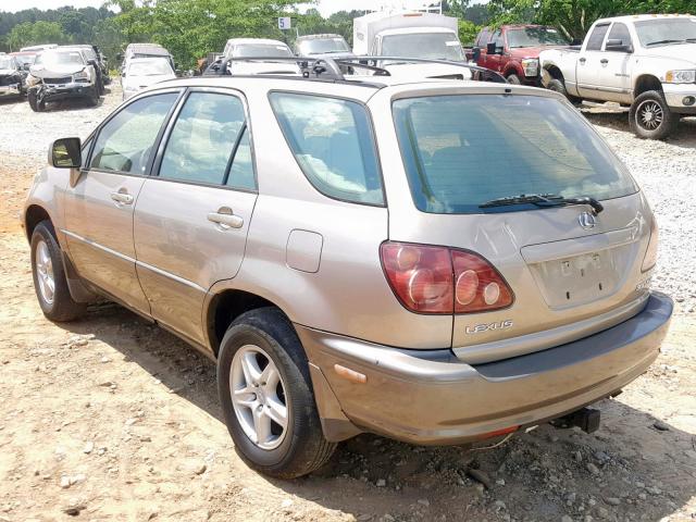 JT6HF10U1X0057139 - 1999 LEXUS RX 300 SILVER photo 3