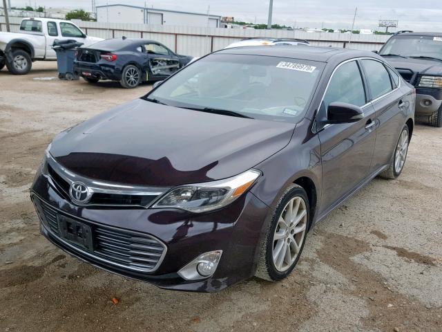 4T1BK1EB6DU021321 - 2013 TOYOTA AVALON BAS MAROON photo 2