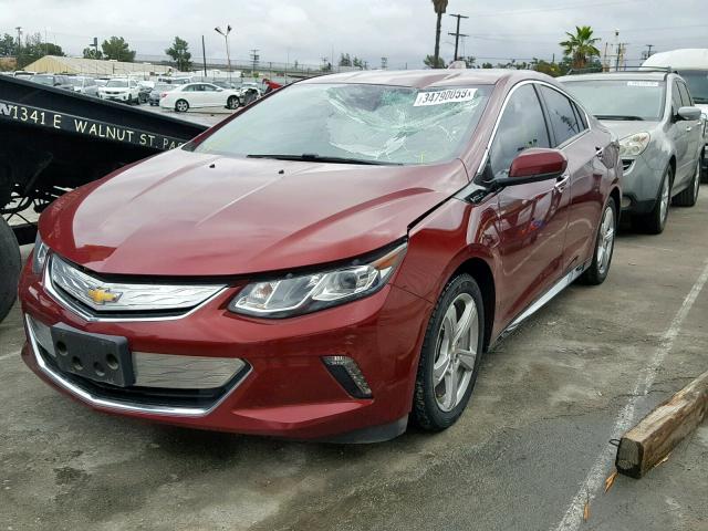 1G1RC6S5XHU176920 - 2017 CHEVROLET VOLT LT BURGUNDY photo 2