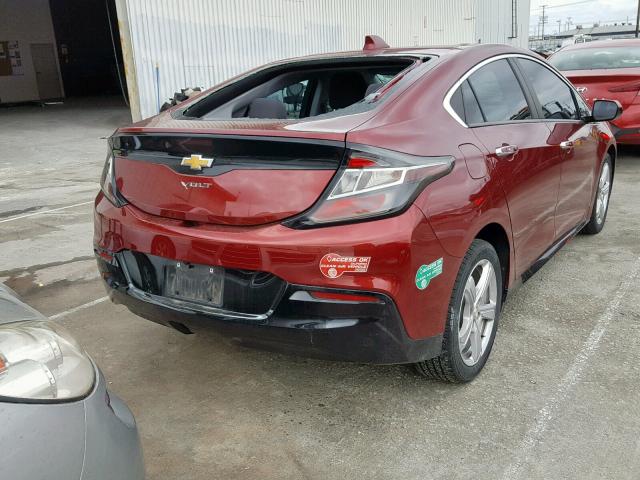 1G1RC6S5XHU176920 - 2017 CHEVROLET VOLT LT BURGUNDY photo 4