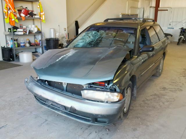 4S3BK4359T7310435 - 1996 SUBARU LEGACY L GREEN photo 2