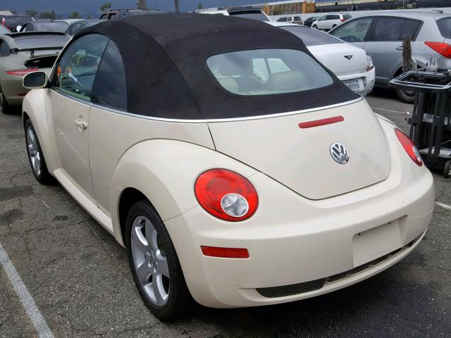 3VWSF31Y16M313073 - 2006 VOLKSWAGEN NEW BEETLE Krem foto 3