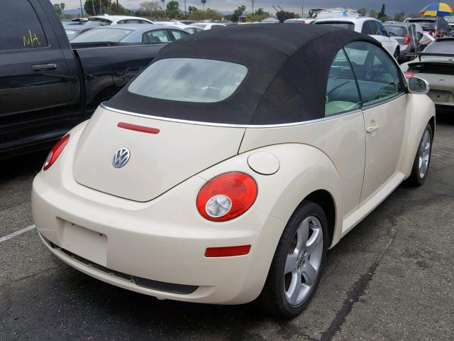 3VWSF31Y16M313073 - 2006 VOLKSWAGEN NEW BEETLE Krem foto 4