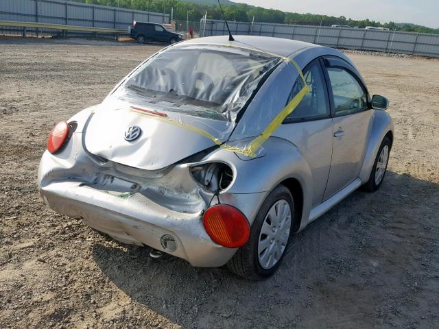 3VWCB21C81M450308 - 2001 VOLKSWAGEN NEW BEETLE Gümüş foto 4