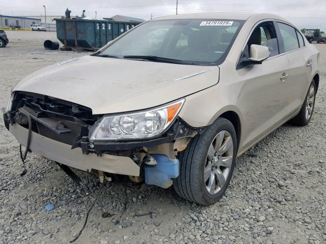 1G4GC5EG6AF302914 - 2010 BUICK LACROSSE C GOLD photo 2