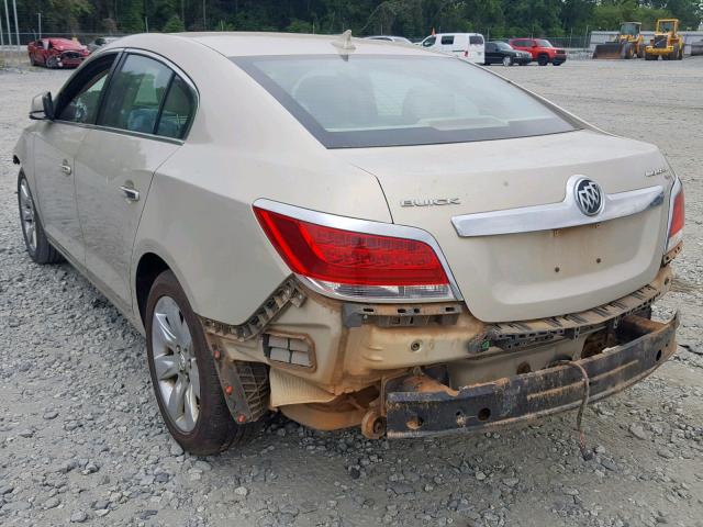 1G4GC5EG6AF302914 - 2010 BUICK LACROSSE C GOLD photo 3