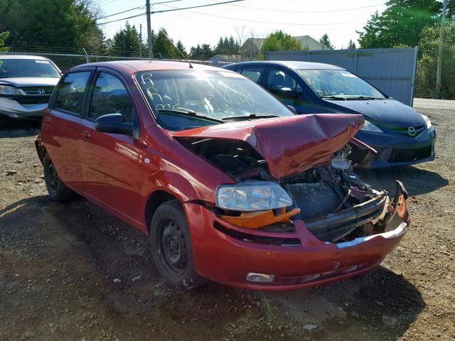 KL2TD626X5B415086 - 2005 PONTIAC WAVE RED photo 1