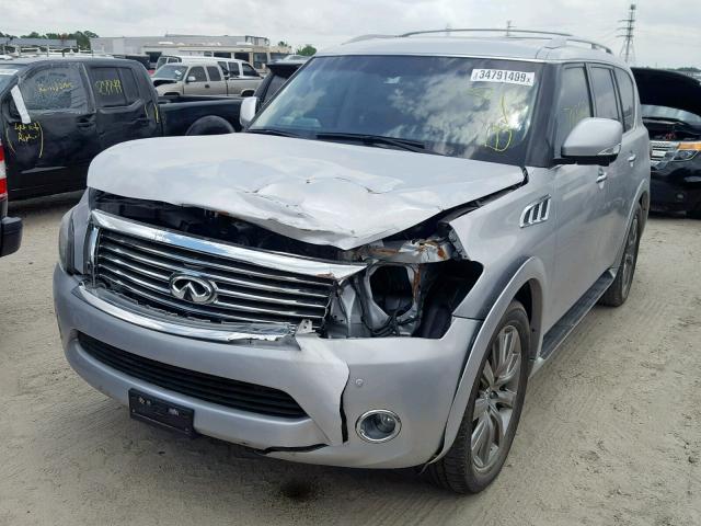 JN8AZ2NF2C9518859 - 2012 INFINITI QX56 SILVER photo 2