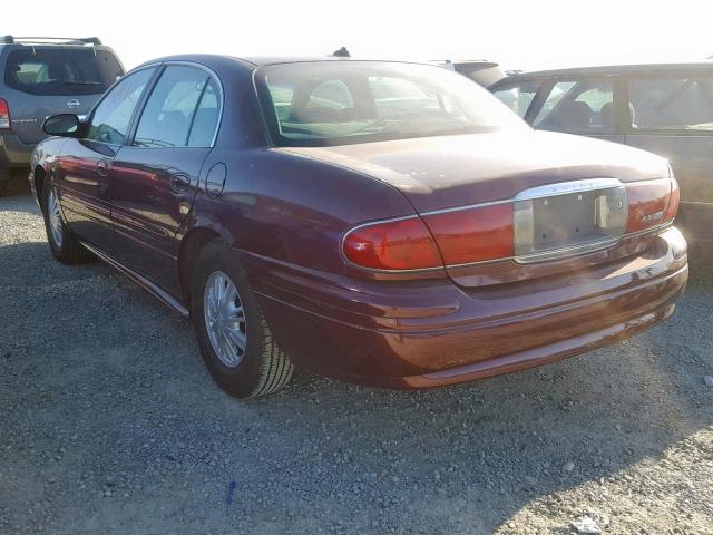 1G4HP52KX4U123115 - 2004 BUICK LESABRE CU BURGUNDY photo 3