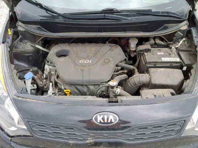 KNADM5A37F6486336 - 2015 KIA RIO LX BLACK photo 7