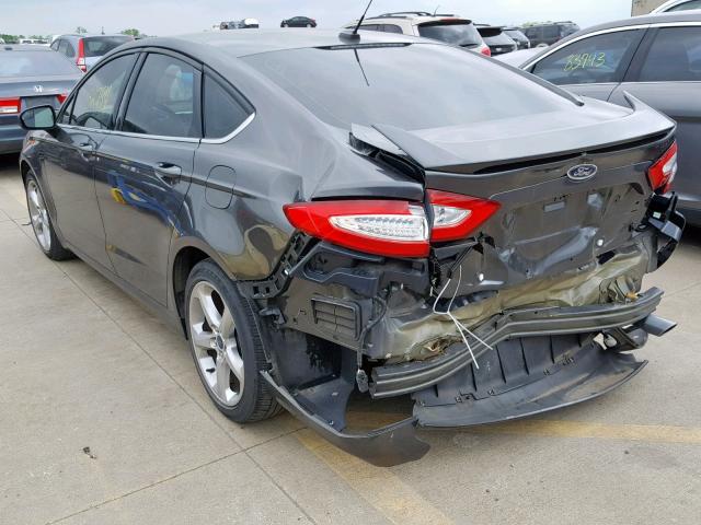 3FA6P0G75GR122331 - 2016 FORD FUSION S GRAY photo 3