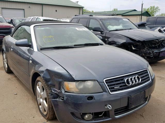 WAUDT48H94K018630 - 2004 AUDI A4 QUATTRO GRAY photo 1