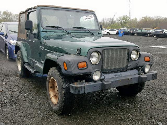 1J4FA59S11P372751 - 2001 JEEP WRANGLER / GREEN photo 1