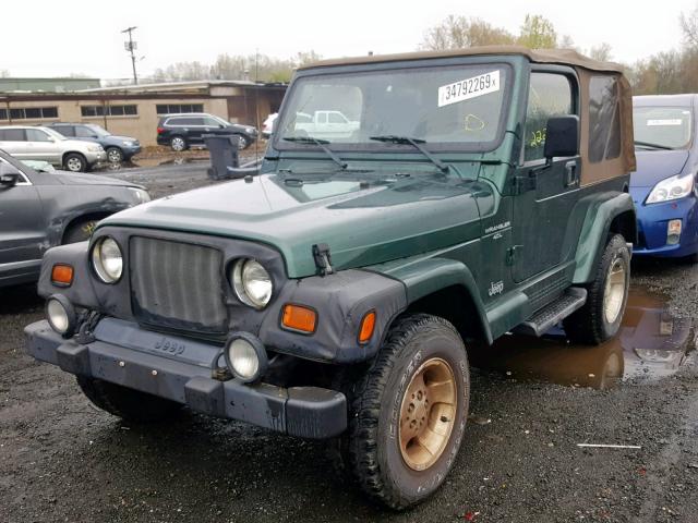 1J4FA59S11P372751 - 2001 JEEP WRANGLER / GREEN photo 2