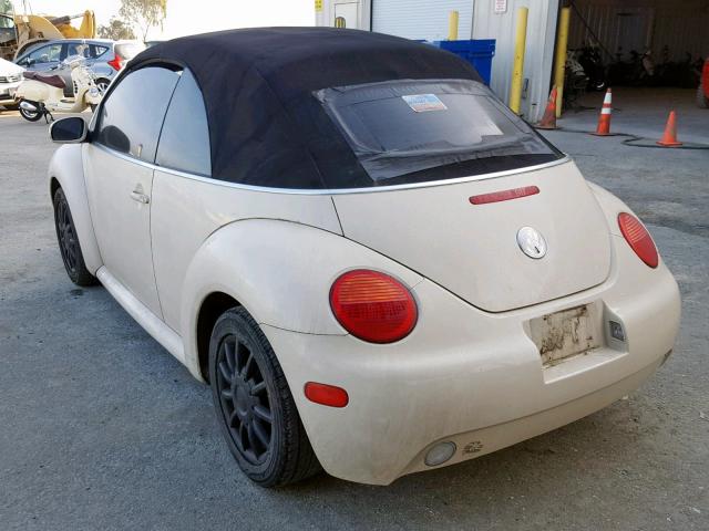 3VWCM21Y94M303876 - 2004 VOLKSWAGEN NEW BEETLE თეთრი ფოტო 3