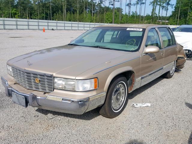 1G6DW52P9TR715014 - 1996 CADILLAC FLEETWOOD TAN photo 2