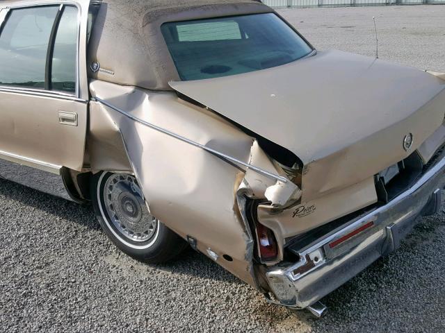 1G6DW52P9TR715014 - 1996 CADILLAC FLEETWOOD TAN photo 9