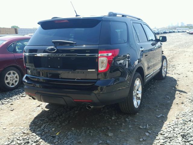 1FM5K8F86DGB14864 - 2013 FORD EXPLORER L BLACK photo 4