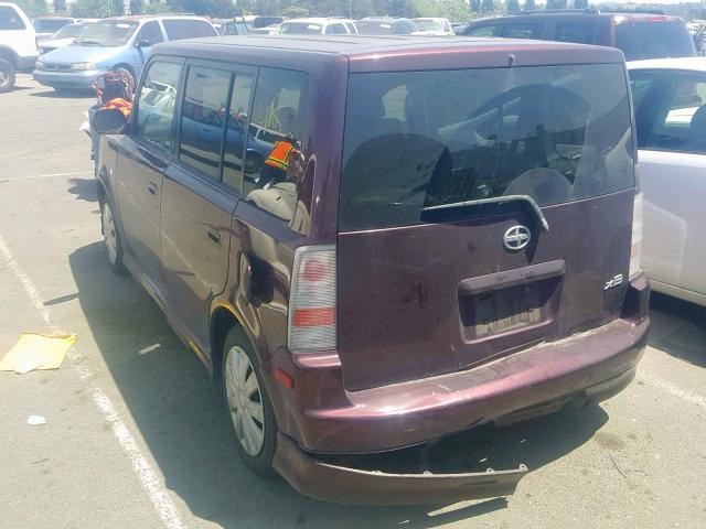 JTLKT324354025884 - 2005 TOYOTA SCION XB 勃艮第红 照片 3