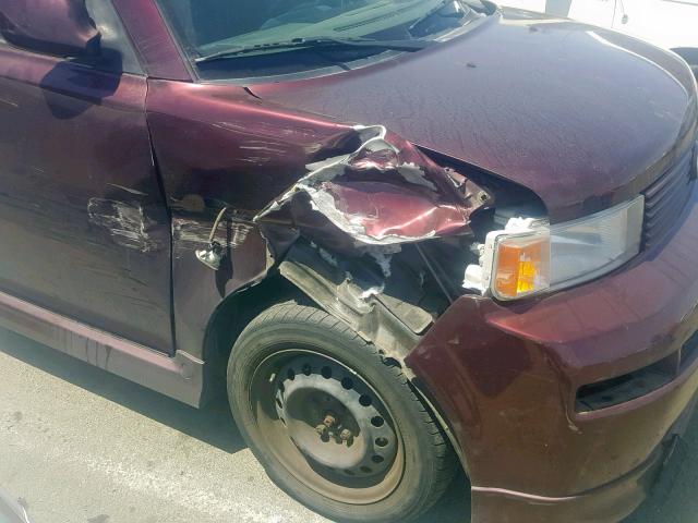 JTLKT324354025884 - 2005 TOYOTA SCION XB 勃艮第红 照片 9