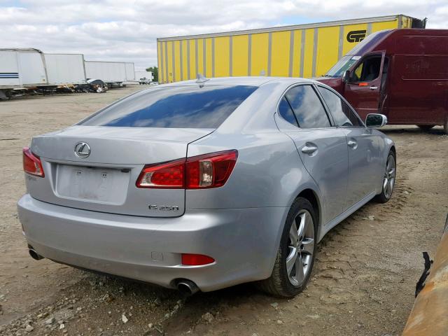 JTHBF5C20C5157549 - 2012 LEXUS IS 250 SILVER photo 4