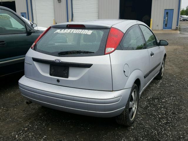 1FAFP31N97W252487 - 2007 FORD FOCUS ZX3 SILVER photo 4