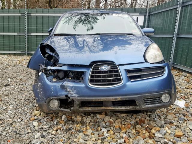 4S4WX85D974406065 - 2007 SUBARU B9 TRIBECA BLUE photo 9