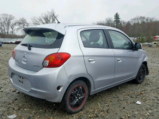 ML32A3HJ8FH051182 - 2015 MITSUBISHI MIRAGE DE SILVER photo 4