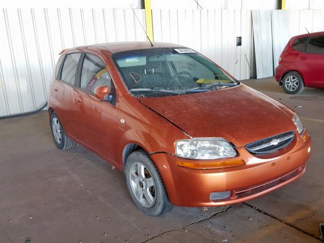 KL1TG66636B597415 - 2006 CHEVROLET AVEO LT ORANGE photo 1