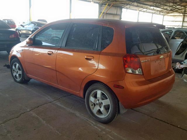 KL1TG66636B597415 - 2006 CHEVROLET AVEO LT ORANGE photo 3