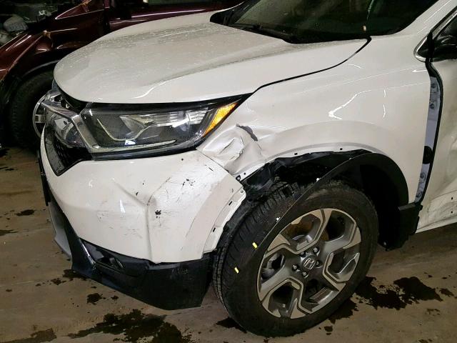 5J6RW2H81JL035636 - 2018 HONDA CR-V EXL WHITE photo 10