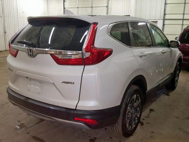 5J6RW2H81JL035636 - 2018 HONDA CR-V EXL WHITE photo 4