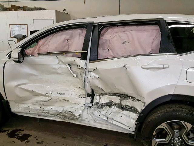 5J6RW2H81JL035636 - 2018 HONDA CR-V EXL WHITE photo 9