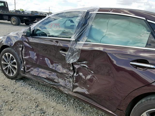 4T1BK1EB7HU262682 - 2017 TOYOTA AVALON XLE MAROON photo 10