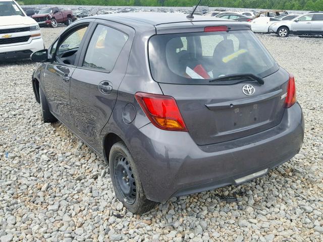 VNKKTUD39HA085686 - 2017 TOYOTA YARIS L GRAY photo 3