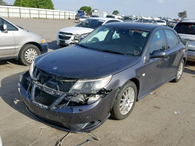 YS3FB49Y691019480 - 2009 SAAB 9-3 2.0T GRAY photo 2