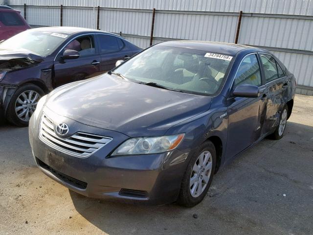 4T1BB46K09U079884 - 2009 TOYOTA CAMRY HYBR GRAY photo 2